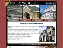 Tablet Screenshot of pridemasterinc.com